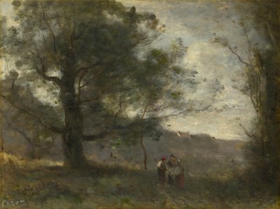 The Oak in the Valley by Jean Baptiste Camille Corot